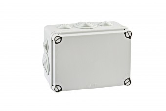 Junction Box IP65, H=133 W=180 D=80, 6xM25 4xM40