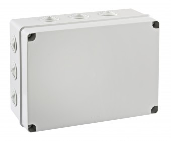 Junction Box IP65, H=253 W=342 D=132, 12xM40, halogen-free
