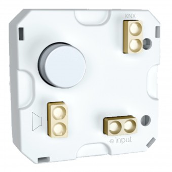 KNX-TP audio interface with 12 tones, scenes & binary input