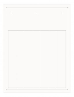 Labeling strips PVC 12x105mm, white, for SmartPrintPlus