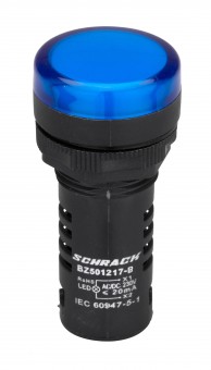 Lampa de semnalizare cu LED, monobloc, 230V-AC/DC, albastru