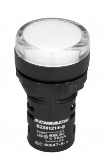 Lampa de semnalizare cu LED, monobloc, 24V-AC/DC, alb