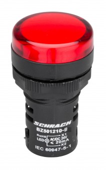 Lampa de semnalizare cu LED, monobloc, 24V-AC/DC, rosu