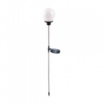 Lampa Solara LED Blanco Alb+Crom 10x10x84cm