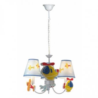  Lustra Airplane Multicolor 3XE14 40W      
