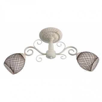  Lustra Elegance Crom+Alb+Maro 2xE27 60W
