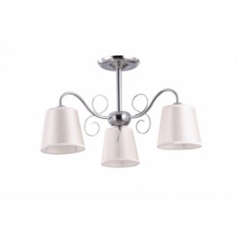 Lustra Ivy Crom+Alb 3xE27 60W
