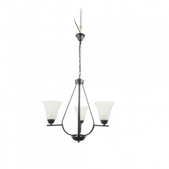 Lustra Midnight Negru+Alb 3xE27 40W