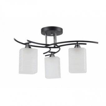 Lustra Nara Crom+Negru+Alb 3xE27 60W