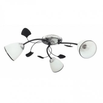  Lustra Oasis Crom+Negru+Alb 3xE27 60W 