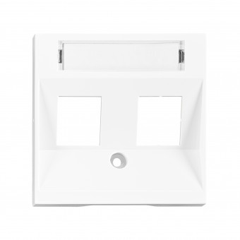 Masca 2*RJ45 Toolless Line, alba