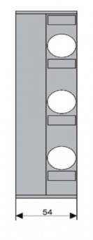 Masca de acoperire soclu D02- latime 54 mm 3p