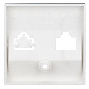 Masca pentru priza 1xRJ45 TOOLLESS LINE, argintiu