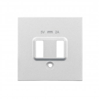 Masca priza dubla de incarcare USB, alb