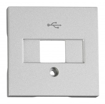 Masca Priza USB, argintie, argintie