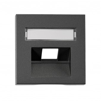 Masca RJ45, 1 port, UAE, cu eticheta, antracit