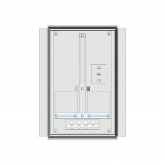 Meter box insert 1-row, 1 meter board / 8 Modul heights