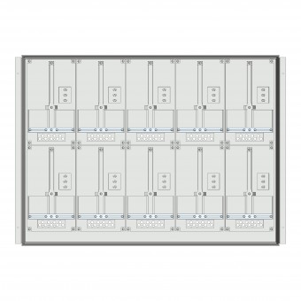 Meter box insert 2-rows, 10 meter boards / 17 Modul heights