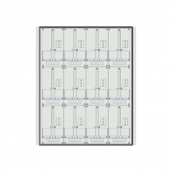 Meter box insert 3-rows, 12 meter boards / 24 Modul heights