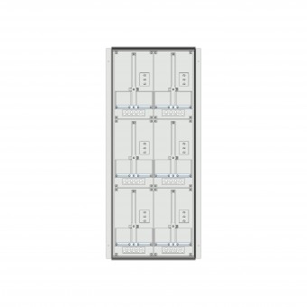 Meter box insert 3-rows, 6 meter boards / 24 Modul heights