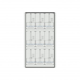 Meter box insert 3-rows, 9 meter boards / 27 Modul heights