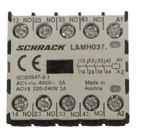 Microcontactor auxiliar 4ND, 3A, 24VAC