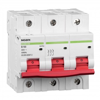 Mini-întreruptoare automate Ex9B125 3P C100A, 102792, Noark