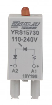 Modul LED rosu pentru soclu RS 110-240V c.a.
