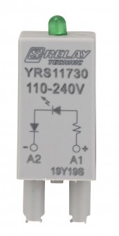 Modul LED verde 110-240V c.a. pentru soclu S-Relay