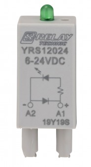 Modul prot. cu dioda+LED verde 6-24Vc.c. A1+ pt socl S-Relay