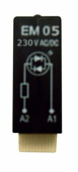 Modul varistor 230Vca pt.socluri relee PT si RT