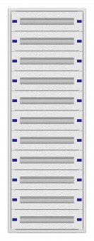 Modular chassis 2-33K, 11-rows, complete