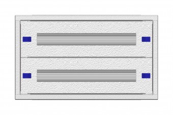 Modular chassis 2-7K, 2-rows, complete