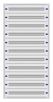 Modular chassis 3-33K, 11-rows, complete