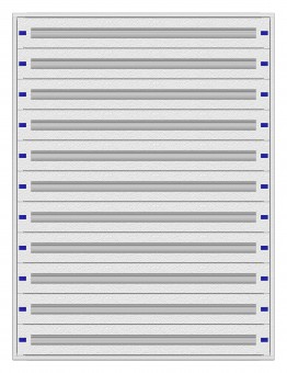 Modular chassis 5-33K, 11-rows, complete