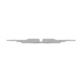 Mounting carrier with strain relief, 2-way, screw mounting