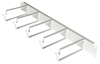 Organizator 19, 1U, 5 inele metalice 130mm, RAL 7035