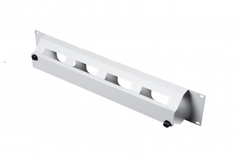 Organizator 19 cu canal de cablu, 2U, capac cu clips