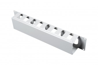 Organizator 19 cu canal de cablu, 2U, capac turnat
