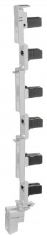 Panel for NH load switch strip ARROW BLACK size 00, empty