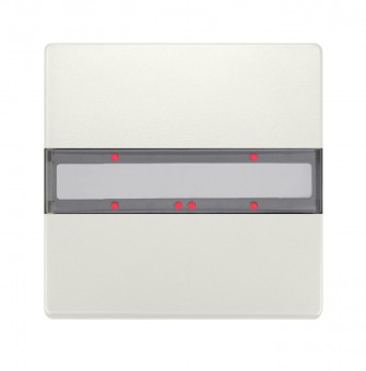 Panou 1 pereche taste, cu LED de stare, alb titan