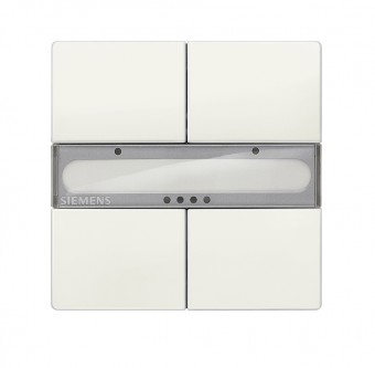 Panou 2 perechi taste, fara LED de stare, alb titan