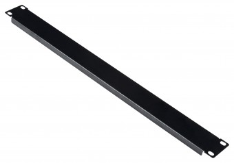 Panou orb 19, cu surub, 1U, negru RAL 9005