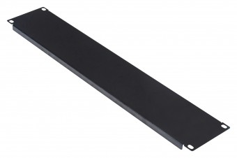 Panou orb 19, cu surub, 2U, negru RAL 9005