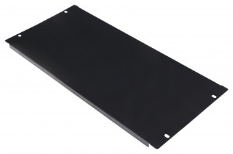 Panou orb 19, cu surub, 5U, negru RAL 9005