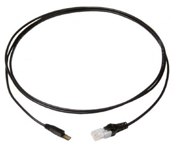 Patch Cord Tera/RJ45, 1-Pair, Unshielded, Gray, 1m