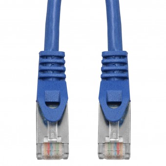 Patchcablu C6a RJ45G 10GB, LS0H, ecranat, albastru, 10m