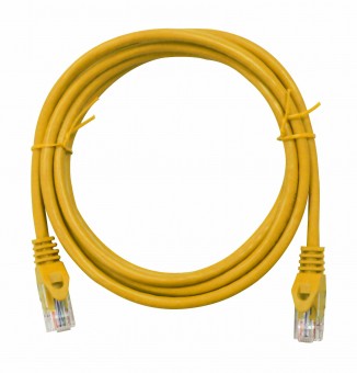 Patchcablu Cat.5e neecranat RJ45 galben 0,5m