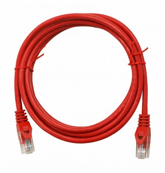 Patchcablu Cat.5e neecranat RJ45 rosu 10m
