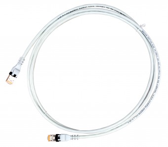 Patchcablu Cat.6a push pull ecranat RJ45 gri 10GB, LS0H, 1m